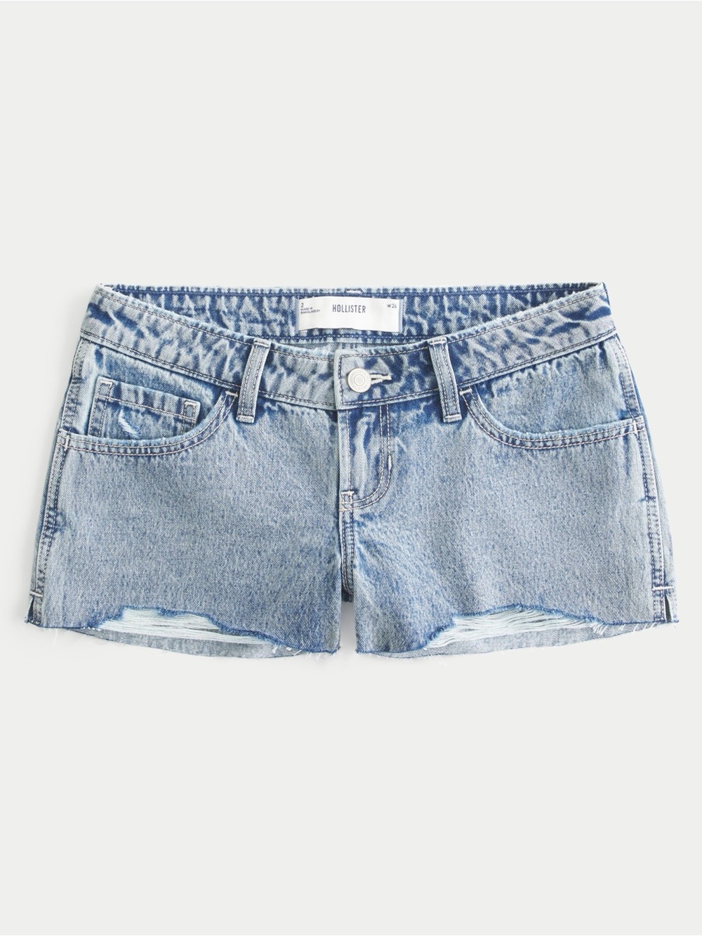 HOLLISTER Ultra Low Rise Mini Denim Shorts